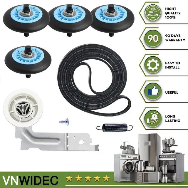 Alt view image 2 of 6 - Dryer Repair Kit for Samsung DVE50M7450W/A3 DV42H5200EF/A3 DV218AEB/XAA | Fits Samsung DV337AEG/XAA, DV5451AEW/XAA, DV42H5000ES, DV5471AEP/XAA