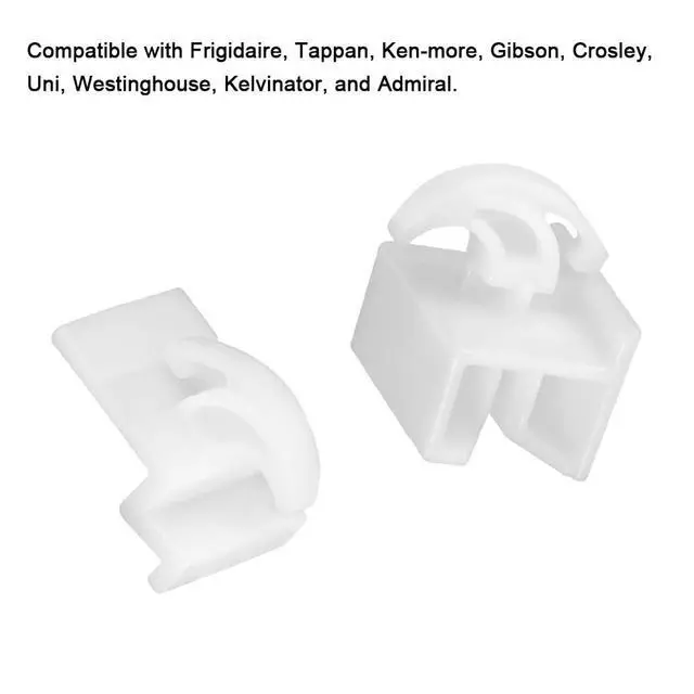 Alt view image 4 of 7 - 4PCS 3051162 & 3051163 Range Oven Front and Rear Drawer Glide Replacement Kit White Compatible with Frigidaire, Tappan, Ken-more, Gibson, Crosley, Uni, Westinghouse, Kelvinator, Admiral