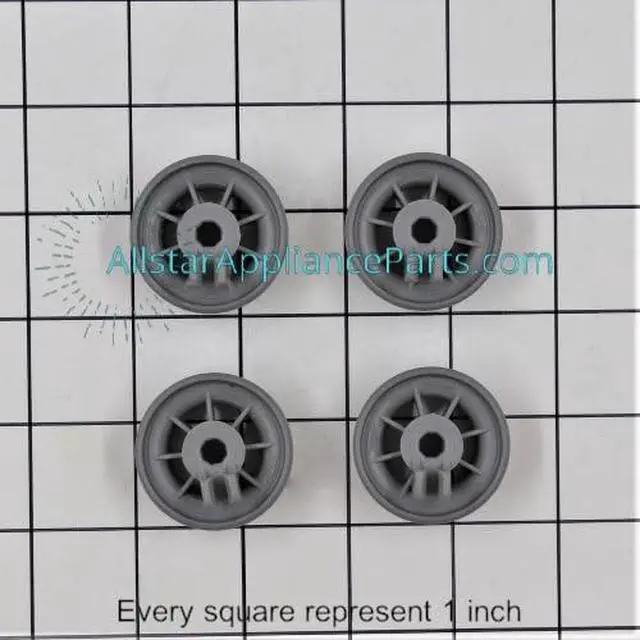 Alt view image 4 of 5 - 00617087 Dishwasher Dishrack Wheel (pack of 4)