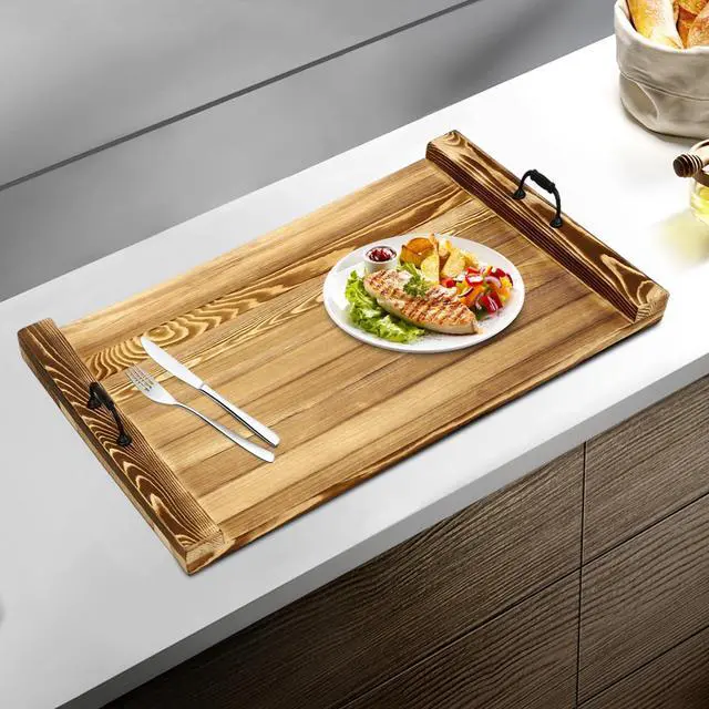 Alt view image 2 of 7 - Noodle Board Stove Cover Pine Wood Stove Cover Board with Handles, Durable Cooktop Covers for Gas Stove, Electric Stove, Kitchen Sink Cover for Extra Space