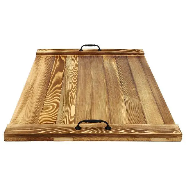 Alt view image 5 of 7 - Noodle Board Stove Cover Pine Wood Stove Cover Board with Handles, Durable Cooktop Covers for Gas Stove, Electric Stove, Kitchen Sink Cover for Extra Space