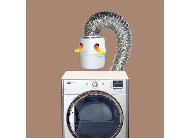 Alt view image 2 of 7 - TDIDVKZW Indoor Dryer Vent Kit with 4" x 5' Duct