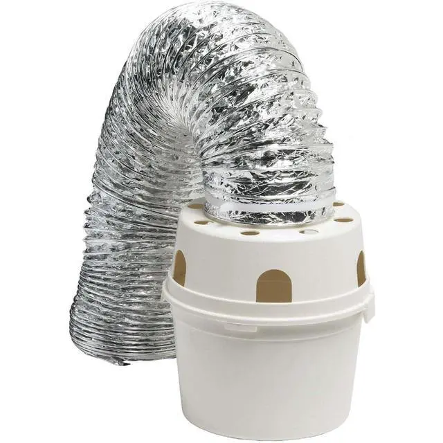 Alt view image 3 of 7 - TDIDVKZW Indoor Dryer Vent Kit with 4" x 5' Duct