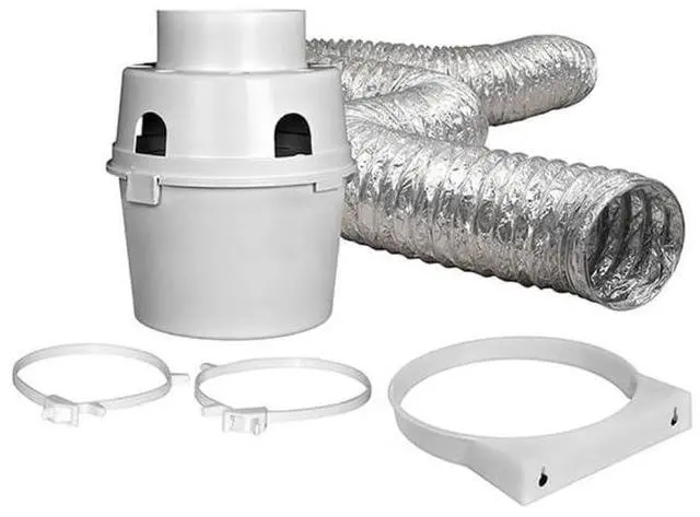 Main image of TDIDVKZW Indoor Dryer Vent Kit with 4" x 5' Duct