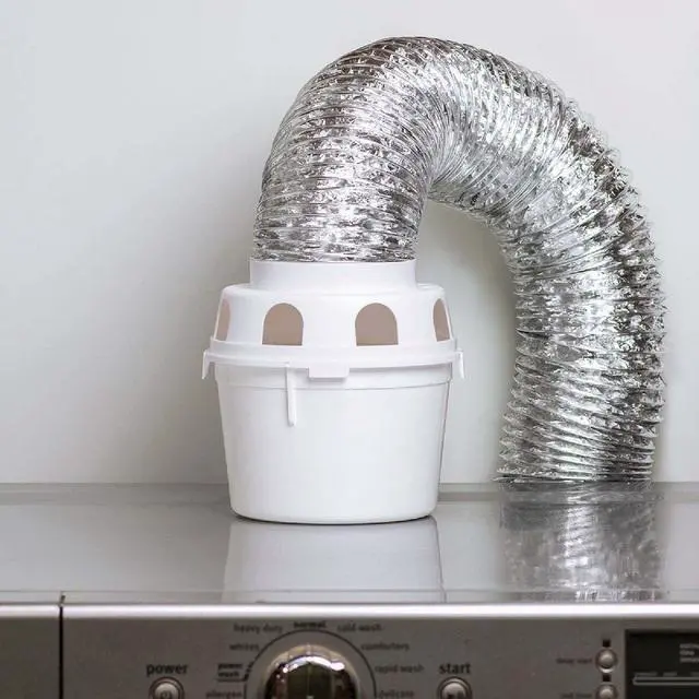 Alt view image 6 of 7 - TDIDVKZW Indoor Dryer Vent Kit with 4" x 5' Duct