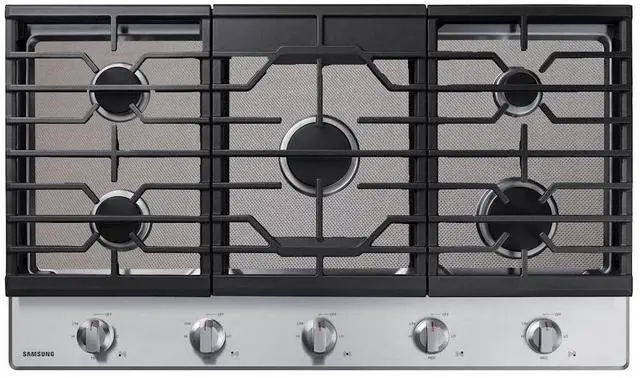 Main image of Stove Top Protector for Samsung Gas CookTop, Custom Fit Ultra Thin Reusable Burner Splatter Spill Guard Protective Cover Liner in Silver - NA36N6555TG