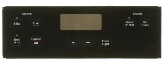 Main image of Direct Replacement for GE WB07X21373 Range Range Control Overlay - Black