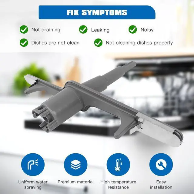 Alt view image 7 of 7 - New 5304518927 154567702 Dishwasher Spray Arm for Frigidaire Models FBD2400KW0 FBD2400KW10B FBD2400KW11B FBD2400KW12B FBD2400KW2A, Replaces AP6810011, 154567701, 5304507175
