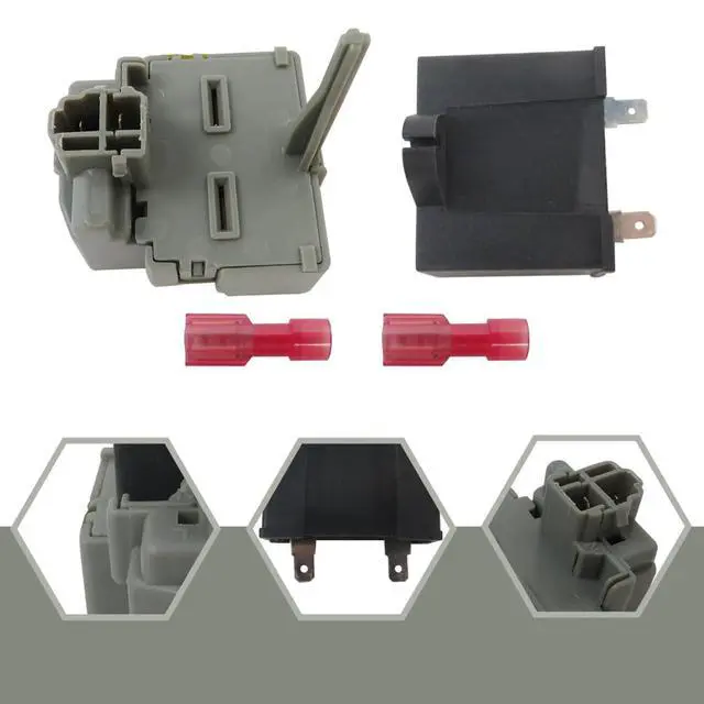 Alt view image 2 of 6 - Updated 2319792 W10197428 W10189190 TSD2 Refrigerator Start Device W10662129 Compressor Run Capacitor for Whirl-Pool Ken-More ele-ctrolux Refrigerator Freezer,241527803 241941003 2255198