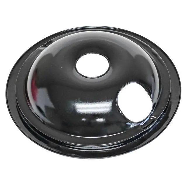 Alt view image 3 of 6 - Range Porcelain Black Drip Pans Bibs Bowls 4 PK 2ea: WB31M20 WB31M19 for GE