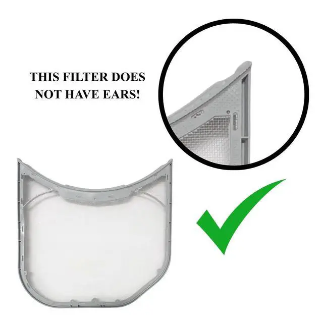 Alt view image 3 of 3 - Dryer Lint Filter - No Ears - Compatible with LG Model Numbers WKGX201HWA, WSEX200HNA, WKGX201HBA, WKG101HVA, DLE3600W