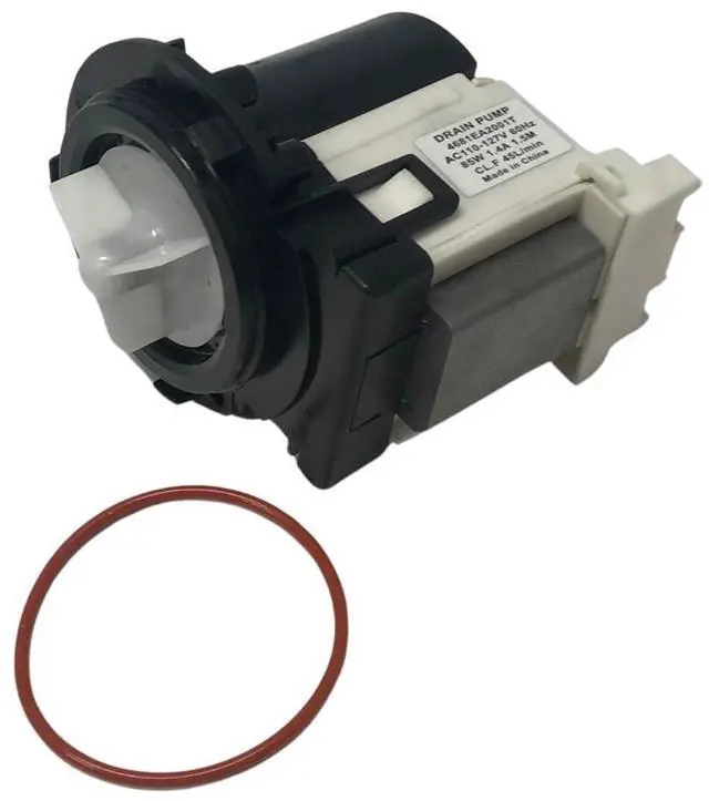 Main image of Washing Machine Drain Pump Compatible with LG Model Numbers WM1355HR, WM1355HW, WM1377HW, WM1388HW, WM1811CW, WM1812CW