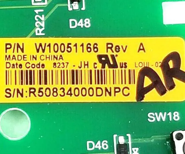 Alt view image 3 of 3 - Replacement for Whirlpool Dryer Control W10051166 W10051165