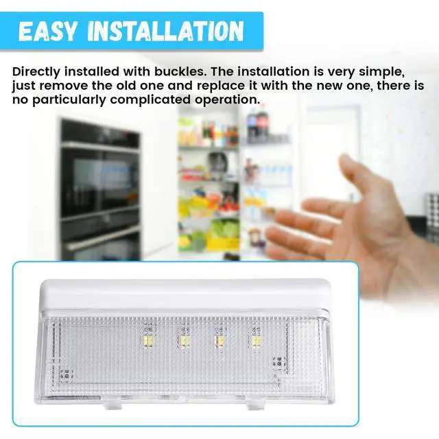 Alt view image 5 of 7 - WPW10515057 W10515057 Refrigerator LED Light Lamp Compatible with Whirlpool Refrigerator Replacement for AP6022533 W10515057 3021141 PS11755866 W10398007 - Clear Lens