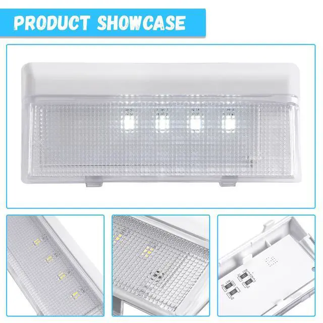 Alt view image 6 of 7 - WPW10515057 W10515057 Refrigerator LED Light Lamp Compatible with Whirlpool Refrigerator Replacement for AP6022533 W10515057 3021141 PS11755866 W10398007 - Clear Lens
