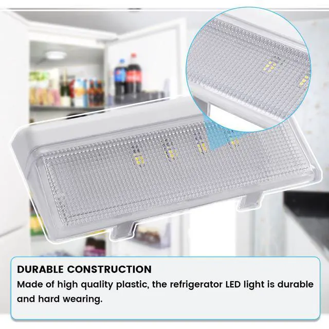 Alt view image 4 of 7 - WPW10515057 W10515057 Refrigerator LED Light Lamp Compatible with Whirlpool Refrigerator Replacement for AP6022533 W10515057 3021141 PS11755866 W10398007 - Clear Lens
