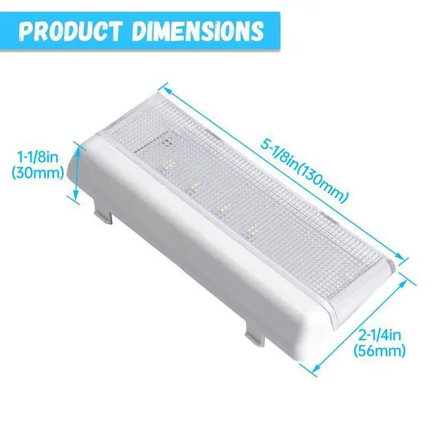 Alt view image 7 of 7 - WPW10515057 W10515057 Refrigerator LED Light Lamp Compatible with Whirlpool Refrigerator Replacement for AP6022533 W10515057 3021141 PS11755866 W10398007 - Clear Lens
