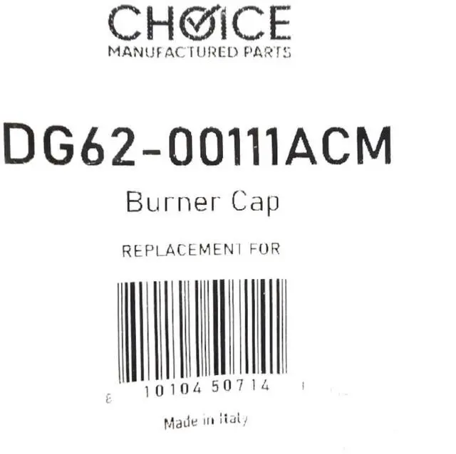 Alt view image 4 of 4 - DG62-00111A Small Burner Cap for Gas Range - 1-5/8" Diameter Replacement for DG62-00071A, AP5653444, PS5576950 - Rear Burner Cap