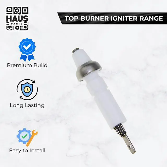 Alt view image 4 of 6 - 189324 Top Burner Igniter Range Compatible with Top Brands Replaces with 189719, 189889, 413966, 488832, 20-02-041, 20-02-377, 413966, 20-02-043 and 00189324