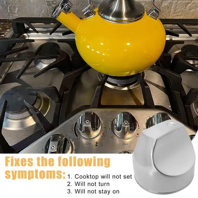 Alt view image 5 of 7 - WB03X32194 WB03T10329 Cooktop Burner Control Knobs for GE Cafe Gas cooktop CGP350SE series/CGP650SET series/CP350ST Series