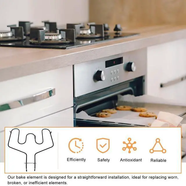 Alt view image 4 of 7 - WB44T10011 Oven Heating Element Compatible for Ge Spectra Oven,Oven Replacement Parts,3410W Stove Element Replacement