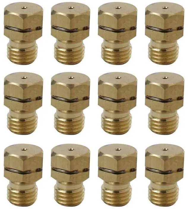 Main image of Professional 12x Brass GRLP4 LP Gas Conversion Kit | Propane Orifice | Gas To Propane Conversion Kit Fit for Frigidaire/Kenmore/Electrolux/Range/Cooktop/Stove With Instruction