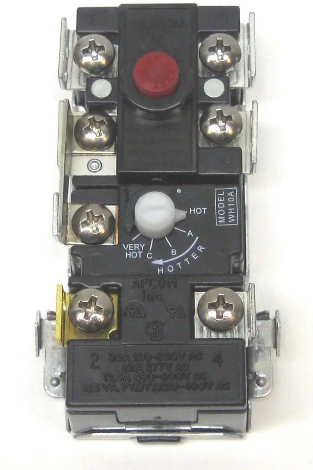 Main image of for Apcon WH10A Electric Water Heater Thermostat for Upper Element Thermodisc WH6-4