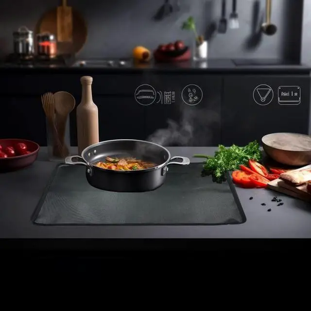 Alt view image 3 of 5 - Custom Electric Stove Cover Compatible with Whirlpool Electric and Induction Range, Expand Usable Space, Protects Stove Top From Scratches - Type 2 (Model No. Under Description)