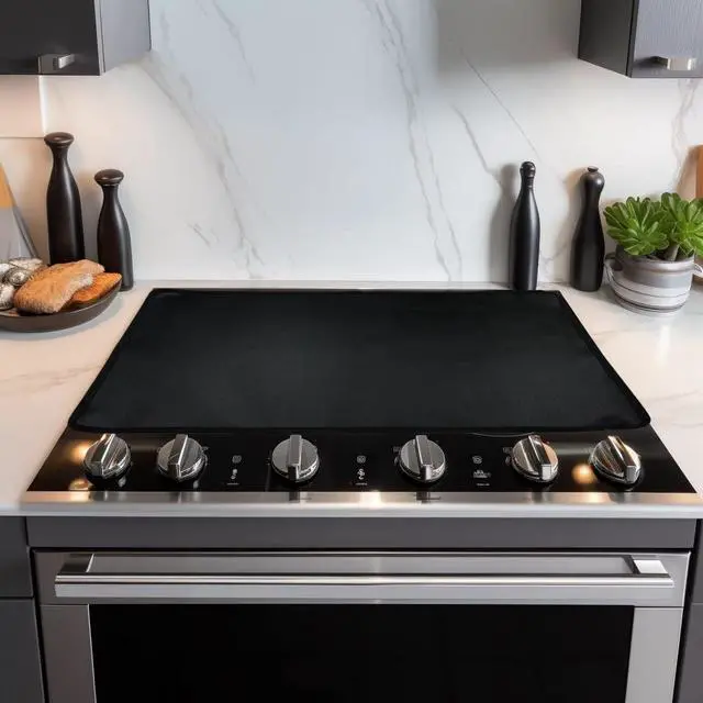 Alt view image 2 of 5 - Custom Electric Stove Cover Compatible with Whirlpool Electric and Induction Range, Expand Usable Space, Protects Stove Top From Scratches - Type 2 (Model No. Under Description)