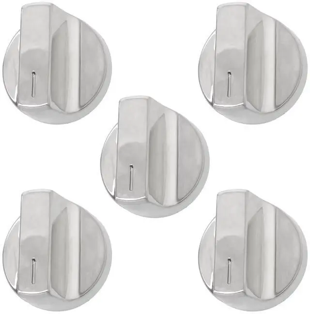 Main image of Stove Control Knob Set W11366438 Fit for Whirlpool, Fit for Maytag, Fit for KitchenAid, Fit for Jenn-Air, Fit for Amana, Fit for Magic Chef - 5 Pack, Easy Push-On Installation
