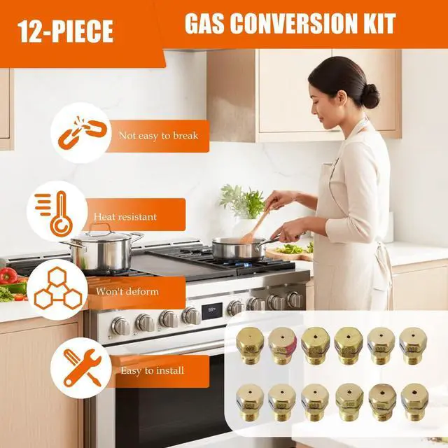 Alt view image 3 of 6 - AP5608114, 318565427 GRLP4 LP Natural Gas to Propane Conversion Kit Fit for FFGC3026SWC, FFGC3026SWD,FFGF3047LSJ,CGGF3032MFD,FFGF3052TWB,GCRG3038ADC