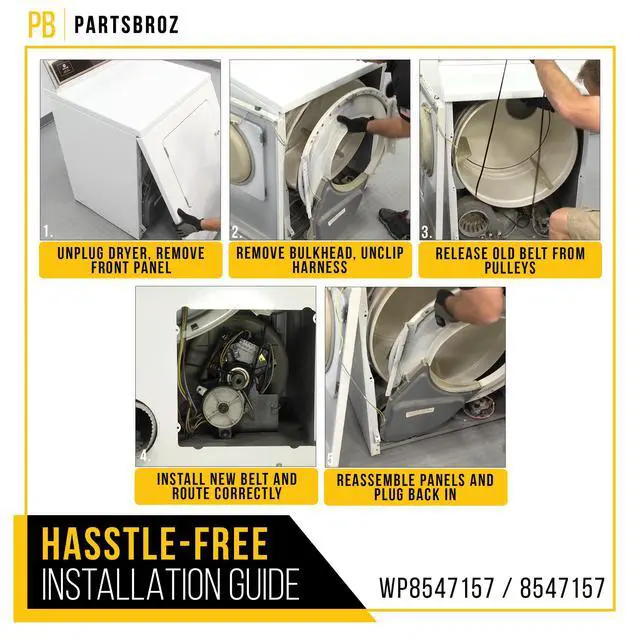 Alt view image 6 of 7 - Dryer Belt for Kenmore 110.78062801