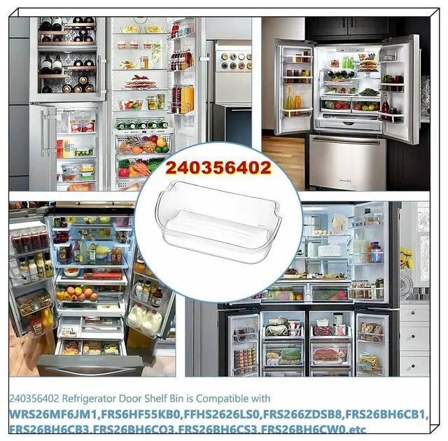 Alt view image 7 of 7 - UPGRADE 240356402 Refrigerator Door Bin Replacement Part, Compatible with Refrigerator Door Shelf FGUS2642LF0 FGHS2644KF2, LGUS2642LE0 FRS6LF7FBA LFSS2612TF0 FFSS2615TS0 Door Bin