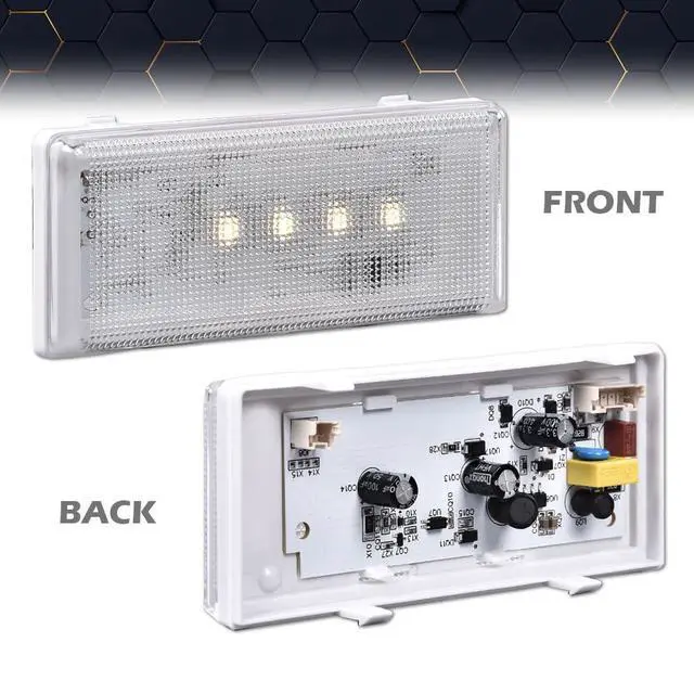 Alt view image 6 of 7 - Main LED Light Compatible With Maytag Kenmore Kitchen Aid Maytag Whirlpool Refrigerator Main LED Light Fit for W10465957 W10515058 3021142 PS11755867 W10465957 W10522611 WPW10515058VP