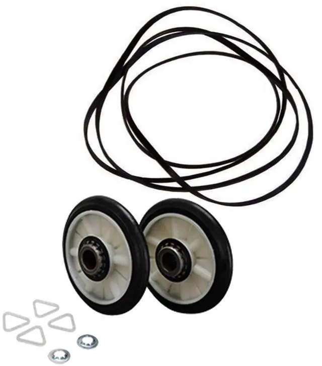 Main image of 349241T - 341241 Dryer Drum Rollers and Belt Set Replaces OEM12393382, OEM11787374