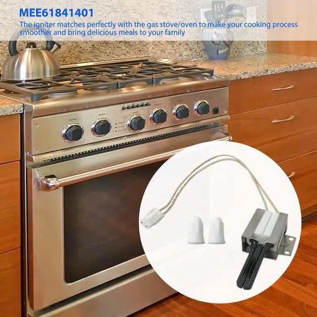Alt view image 2 of 7 - MEE61841401 Gas Stove Igniter for LG LSGL6335D, LSGL6335D/00, LSGL6335F, LSGL6335F/00, LSGL6337D, LSGL6337D/00, LSGL6337F, LSGL6337F/00, LSSG3016ST, LSSG3016ST/00 Models