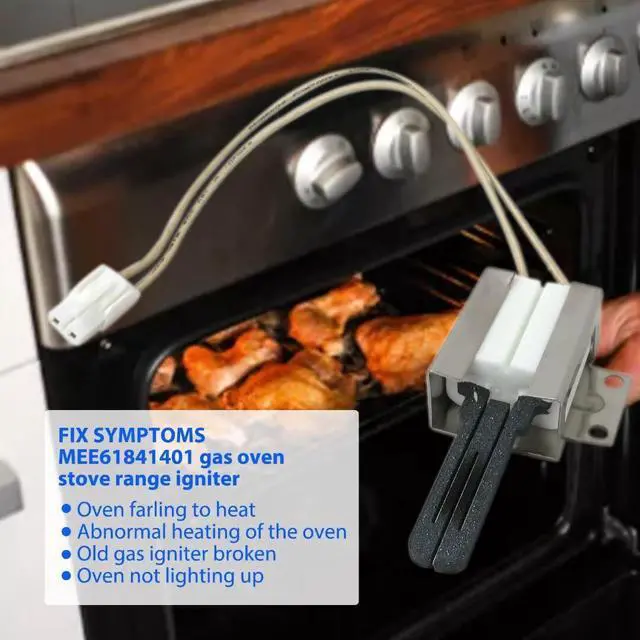 Alt view image 4 of 7 - MEE61841401 Gas Stove Igniter for LG LSGL6335D, LSGL6335D/00, LSGL6335F, LSGL6335F/00, LSGL6337D, LSGL6337D/00, LSGL6337F, LSGL6337F/00, LSSG3016ST, LSSG3016ST/00 Models