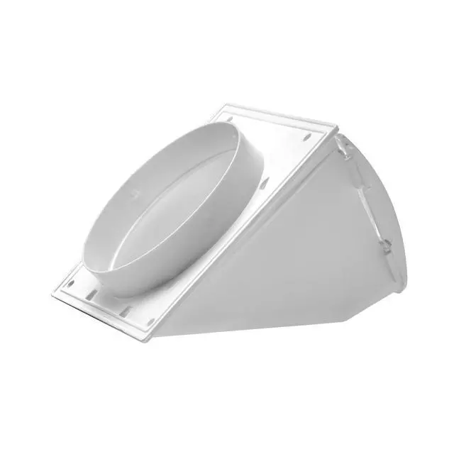 Alt view image 3 of 6 - Industries 1471W Dryer Vent Hood with Removable Screen, 4 In., White - 531032