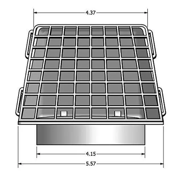 Alt view image 5 of 6 - Industries 1471W Dryer Vent Hood with Removable Screen, 4 In., White - 531032