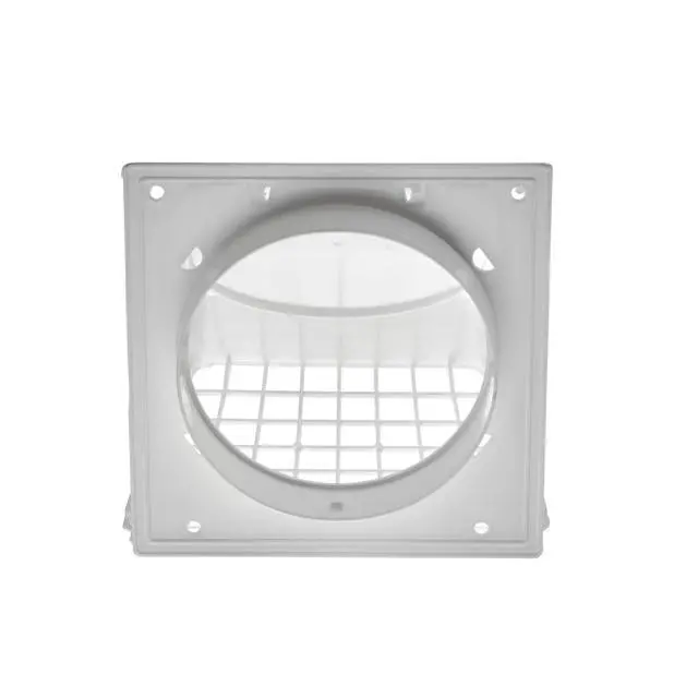 Alt view image 4 of 6 - Industries 1471W Dryer Vent Hood with Removable Screen, 4 In., White - 531032