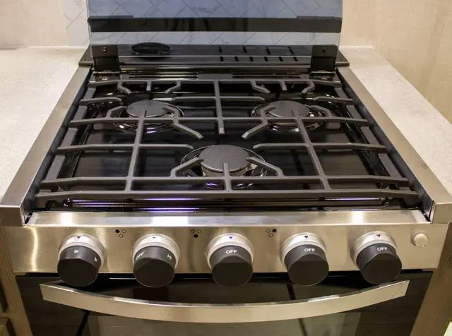 Alt view image 6 of 6 - USA-Made, Custom Designed Precision Cut Stove Cover for Gas Stove Top, Compatible With Lite Magic Chef RV Gas Range Stove Top Cover
