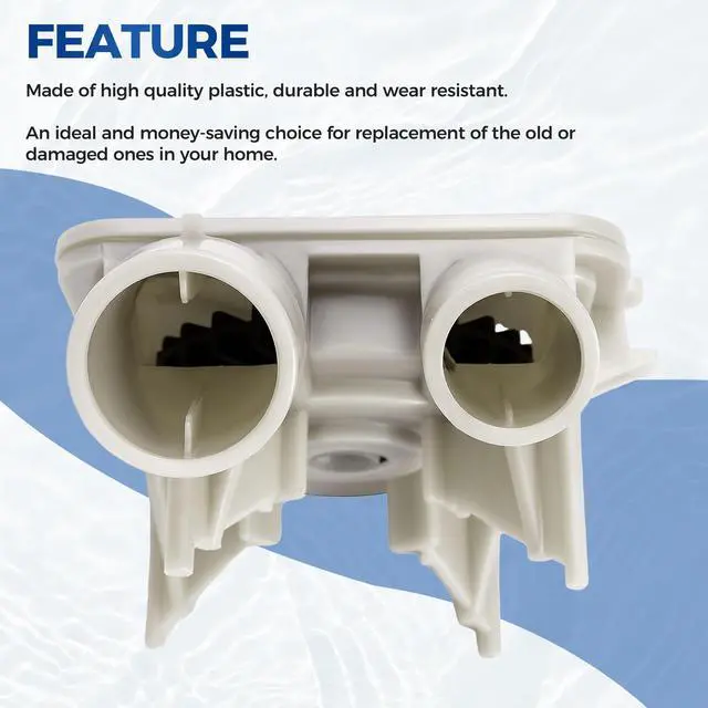Alt view image 6 of 7 - 3363394 Washer Drain Pump Compatible with Direct-Drive Washing Machines Whirlpool, Kenmore, KitchenAid Plastic Replacement for 3363892 3352496 PS11741242 WP3363892VP