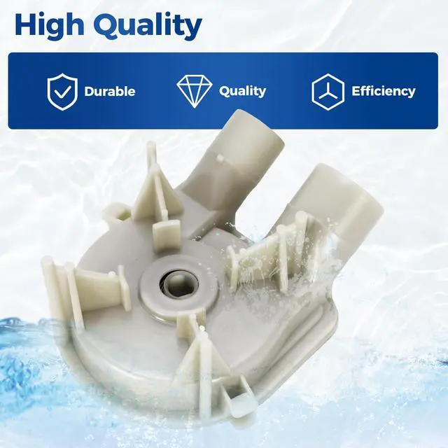 Alt view image 5 of 7 - 3363394 Washer Drain Pump Compatible with Direct-Drive Washing Machines Whirlpool, Kenmore, KitchenAid Plastic Replacement for 3363892 3352496 PS11741242 WP3363892VP
