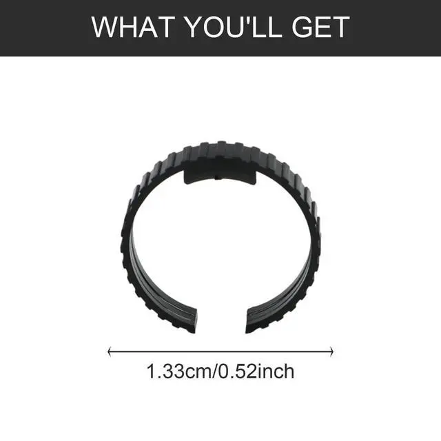 Alt view image 3 of 7 - 2 Pieces Dryer Hose Spare Rings, Pet Dryer Hose Clamps Wear Resistant Pipe Joint Clamp Replacement Pet Blower Accessory, Style C