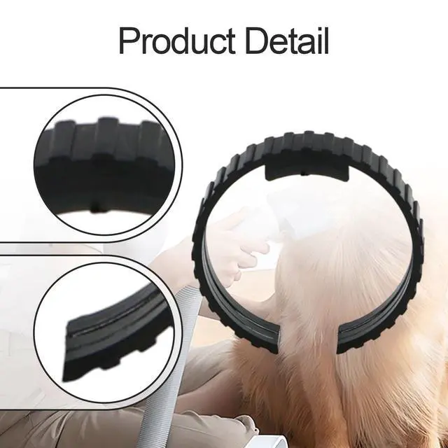 Alt view image 2 of 7 - 2 Pieces Dryer Hose Spare Rings, Pet Dryer Hose Clamps Wear Resistant Pipe Joint Clamp Replacement Pet Blower Accessory, Style C