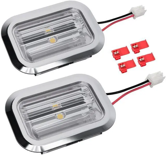 Main image of W11462342 Refrigerator LED Light Compatible With Whirlpool Kenmore Refrigerator Replacement For W11683242 W11130208 AP6262381 WPW10637153 W10758333 Clear Lens 2Pcs
