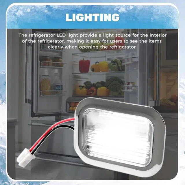 Alt view image 5 of 7 - W11462342 Refrigerator LED Light Compatible With Whirlpool Kenmore Refrigerator Replacement For W11683242 W11130208 AP6262381 WPW10637153 W10758333 Clear Lens 2Pcs