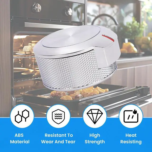 Alt view image 4 of 7 - W11156487 W10823529 Oven Stove Knobs Compatible with Whirlpool KitchenAid Replacement for PS12347719 AP6285576 4546228 Stove Range Knob ABS Plastic Chrome