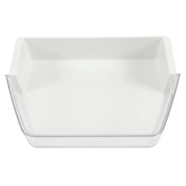 Alt view image 4 of 7 - WPW10493524 Refrigerator Door Shelf Compatible with Whirlpool Door Shelf Bin W10493524 WRF736SDAB10 WRF736SDAF10 Refrigerator Door Bin Replacement White+Clear Plastic