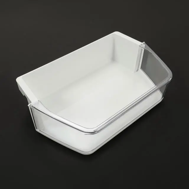 Alt view image 6 of 7 - WPW10493524 Refrigerator Door Shelf Compatible with Whirlpool Door Shelf Bin W10493524 WRF736SDAB10 WRF736SDAF10 Refrigerator Door Bin Replacement White+Clear Plastic